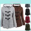 Elegant Women Trench Parka Hooded Coat Jacket Outwear Winter Warm Long Overcoat