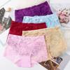 4PCS Low Waist Seamless Lace Briefs Underpants Women Underwear Intimates Lace Flower Panties  Girls