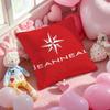J-JEANNEAU logo Cushion Cover Pattern Printed Pillowcase for Living Room Sofa Cushion Cover & Bedroom Decor