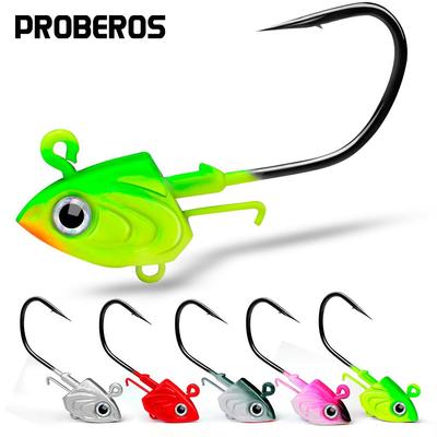 Anti-Snag Soft Fish Lead Head Lure Hooks with 30g, 35g, 45g Weights