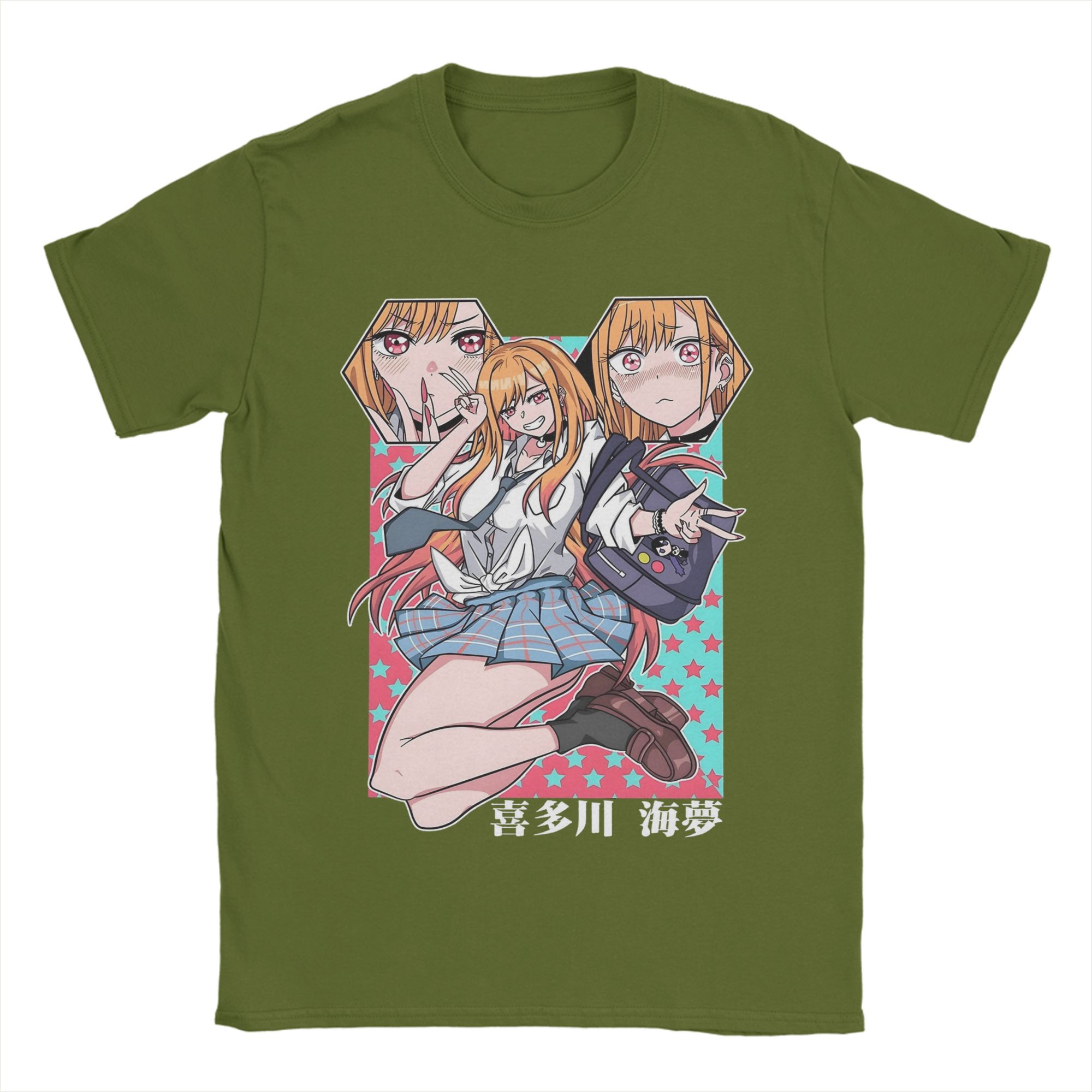 

Men Marin Kitagawa T Shirt My Dress-Up Darling Anime 100% Cotton Tops Fashion Short Sleeve Round Collar Tees Gift Idea T-Shirts 4XL