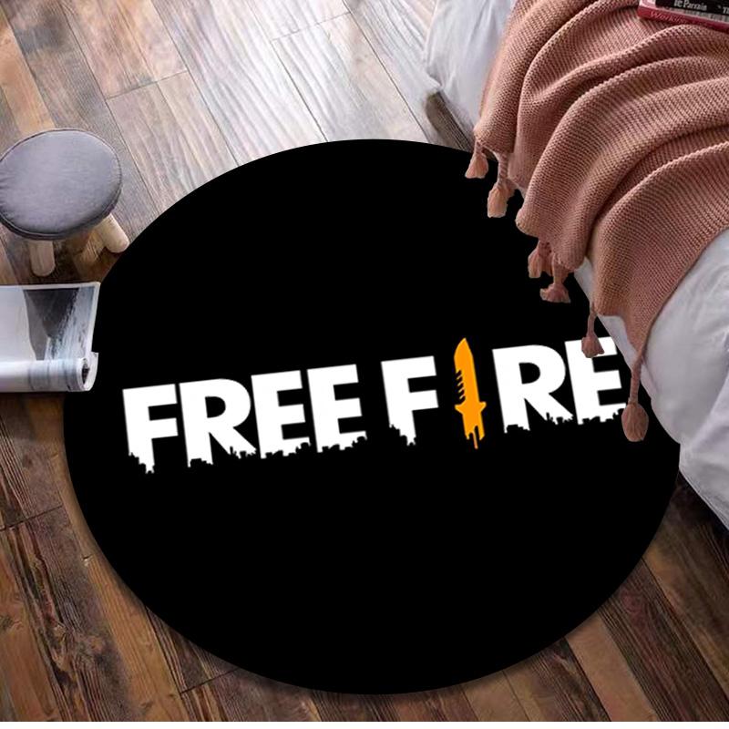 

Free Fire Circular Rug - Office Decorative Carpet For Living Room Bedroom Door Mat Floor Rug Computer Chair Area Rug 80x80cm( 31x31in)