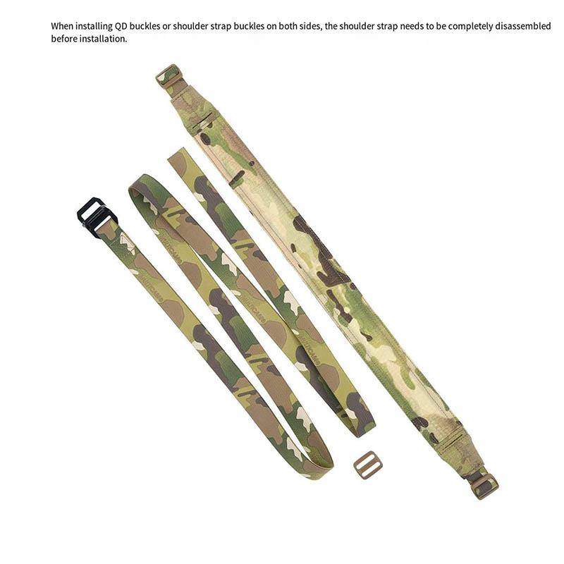 BEPAN Tactical Quick-adjust Double-point Shoulder Strap SRT Multi-purpose Single-shoulder Bag Breathable Shoulder Strap