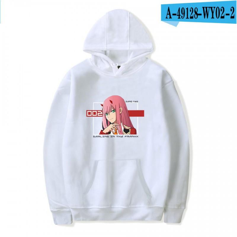 Unisex Oversized Hoodie Sweatshirt Inspired By Darling In Franxx Zero Two Anime Casual Winter Wear