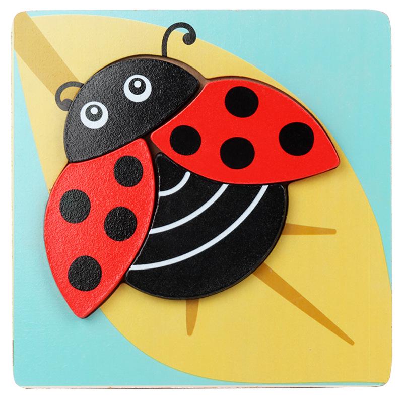 3D Cartoon Anime Hand-Grip Wooden Jigsaw Puzzle for Kids - Educational & Hot Selling