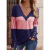 JPNTKY Women's Fashion Casual Long Sleeve V Neck Blouses & Shirts