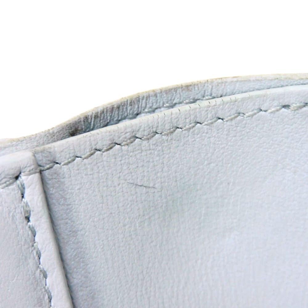 Used 12564 Portefeiulle Capucines XS M69061 7942 LV Logo Pastel Light Blue Japan Exclusive Taurillon Clemence Blue