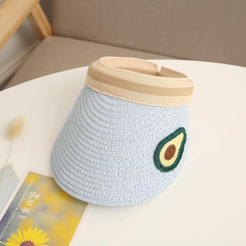 

Children s empty top hat Women s summer sunshade UV protection hat Straw sun hat Boys hat Parent-child straw hat Adult