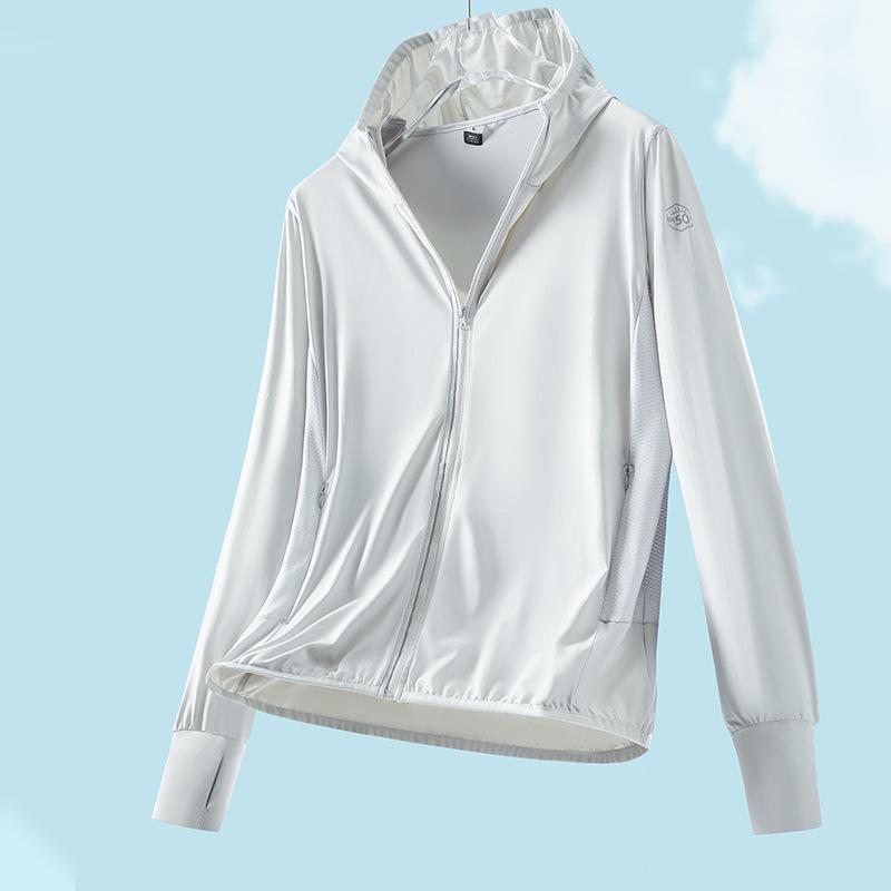 Ultra-Thin Unisex Hooded Sunscreen Jacket with Detachable Hood and YKK Zipper m