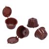 Refillable Coffee Capsule Reusable Coffee Filter for Dolce Gusto Machine with Spoon BrushBrown