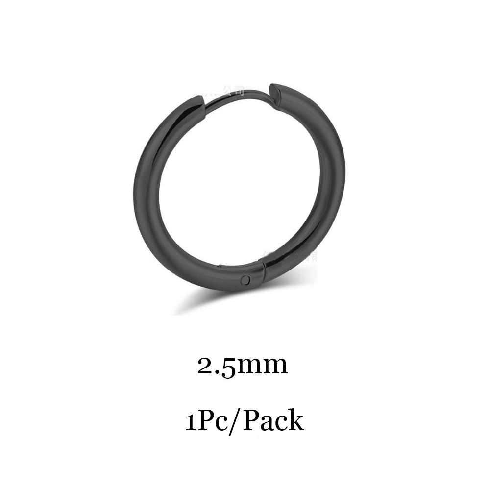 6/8/10/12mm Tiny Korean Small Stainless Steel Round Mini Little Good Huggie Hoop Earrings for Women Cartilage Piercing Loop Ring
