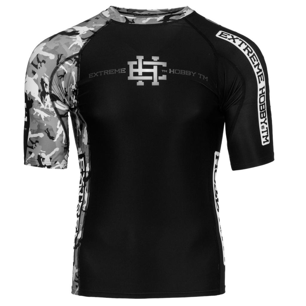 Short sleeve rashguard men's combat game 2XL black