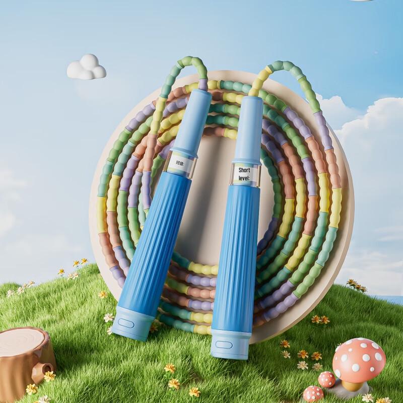 WEZHO Kids Adjustable Jump Rope with Bamboo Segments (3-Pack)