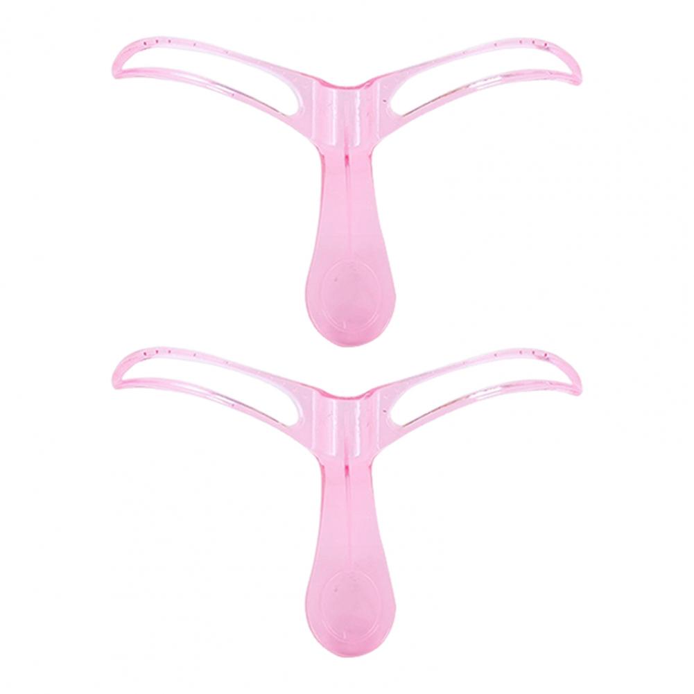 1/2/4/6Pcs Eyebrow Stencil Eyebrow Template with Handle Brow Mapping Guide Auxiliary Card Reusable Fast Brow Shaping Tools