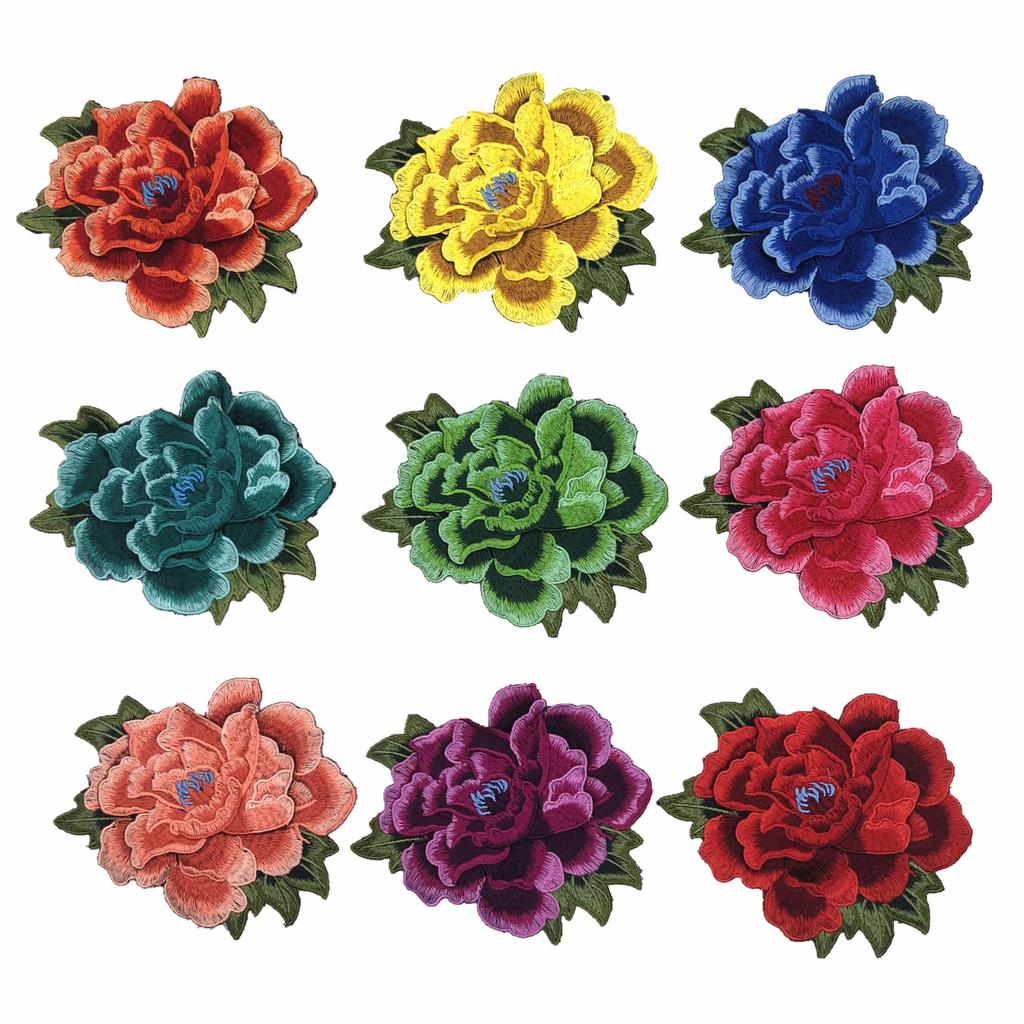 Water-soluble Colored Embroidery, Ethnic- Three-dimensional Thickened Embroidery Appliqué, Garment Accessories.