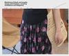 2024 French Retro Floral Pleated High-Waist Maxi Chiffon Skirt