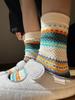 Niche Ethnic Style Cross-Border Thick Thread Kaji Retro Trend Street Medium Tube Cotton Socks