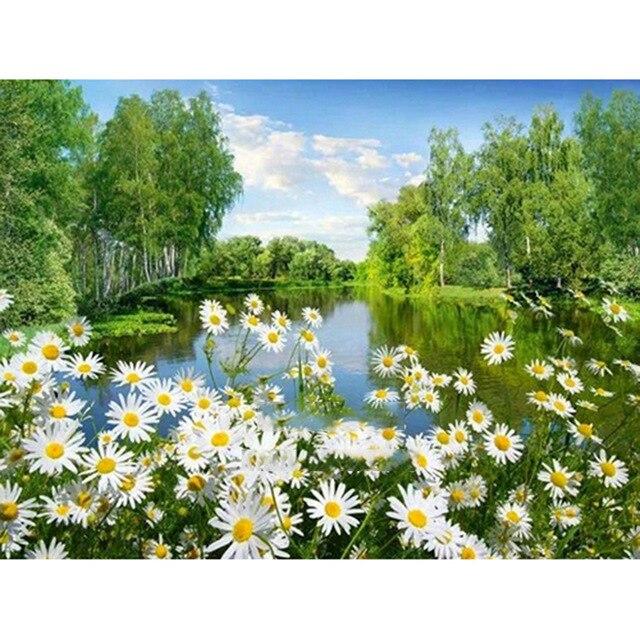 Flower Diamond Painting Accessories 5D DIY Diamond Mosaic Embroidery Cross Stitch Full Round Square Rhinestone Home Decoration