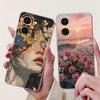 For Redmi A5 NFC 5G Case Cover Clear Luxury Kawaii Cute Cat Fashion Flowers Funny Painted Soft Phone Case For Redme A5 NFC 5G