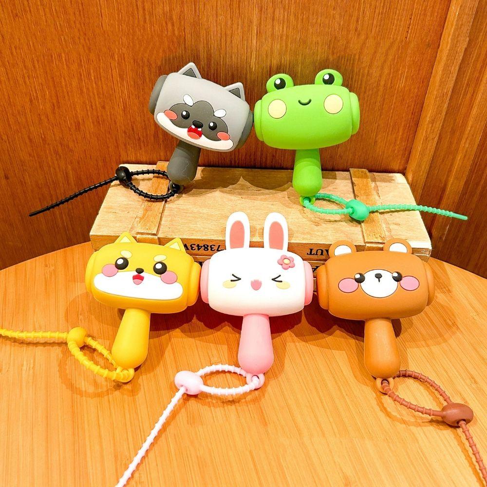 Bag Pendant Sound-Making Hammer Animal Sound Toys Creative Sound Hammer Key Chain Kids Toy