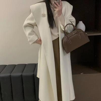 Nouă haină de lână, la modă, de toamnă și iarnă, în stil coreean