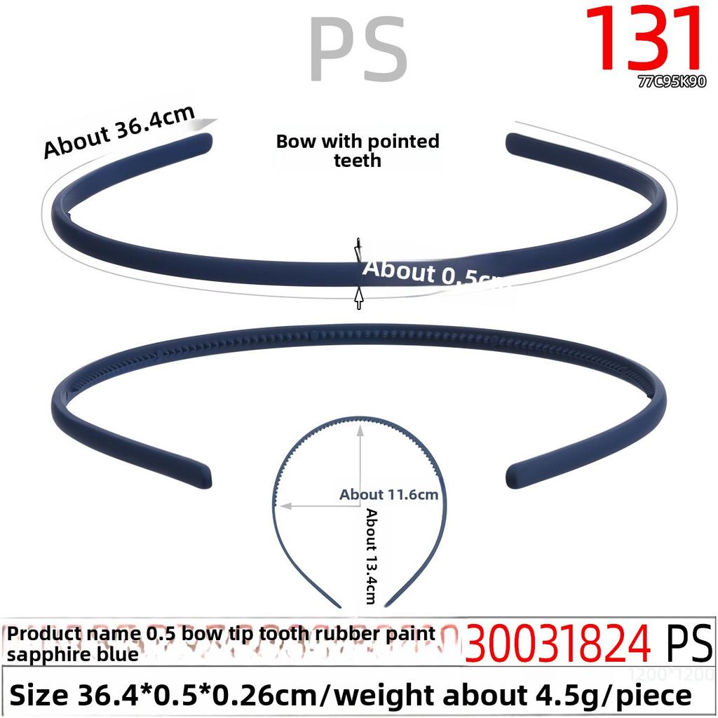 Rubber Paint Hair Band Toothed Hair Band Spray Paint Headband Children's Hair Clip