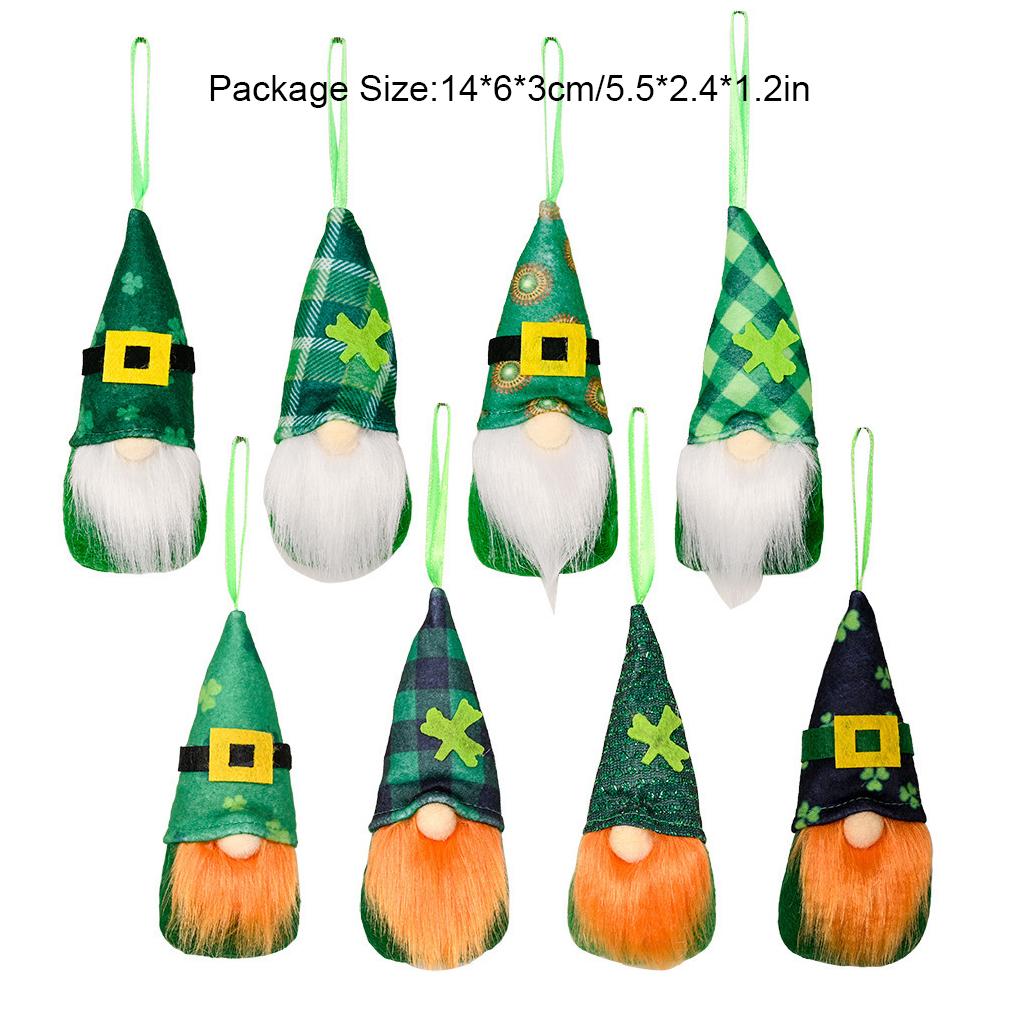 

улица. Подвеска на День Святого Патрика, Украшение для дома на праздник, Реквизит, Подвески в виде безликих кукол, Настенный декор для окон, Очаровательная плюшевая кукла-гном