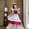 Wunderbare Wärme reist um die Welt, Rotwein, süßes Herz-Dienstmädchen-Outfit, Lolita, süßes Dienstmädchen-Outfit, Cosplay, Handyspiel