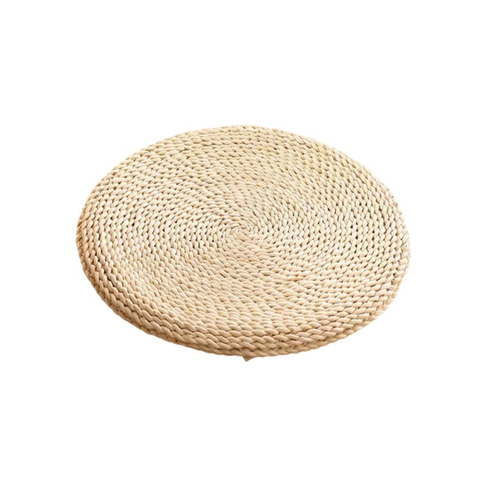 

Rustic Straw Braid Mat Japanese-style Tatami Futon Household Seat Cushion Meditation 40 cm/15.75 in-H 1.18in Style A