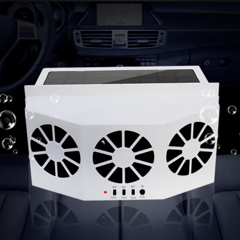 New Solar Powered Car Cool Fan Radiator Fan Window Ventilation Radiator Exhaust Fan For Car Electrical Appliances