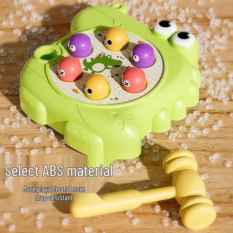 Crocodile Whack-a-Mole Brain Training Toy for Kids: Early Education Tapping Toy for Infants and Toddlers