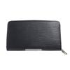 Louis Vuitton Zippy Organizer M60632 Long Wallet Purse Epi Leather Noir Black Used