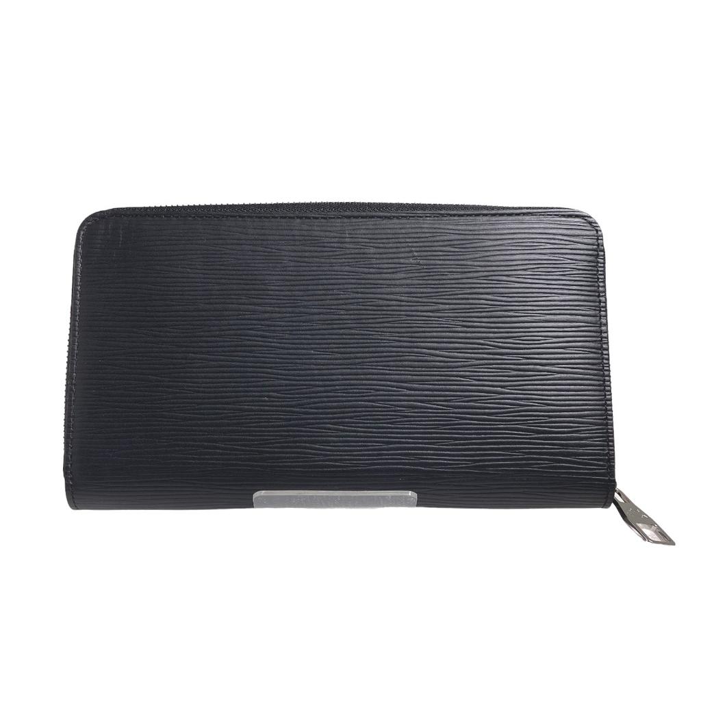 Louis Vuitton Zippy Organizer M60632 Long Wallet Purse Epi Leather Noir Black Used