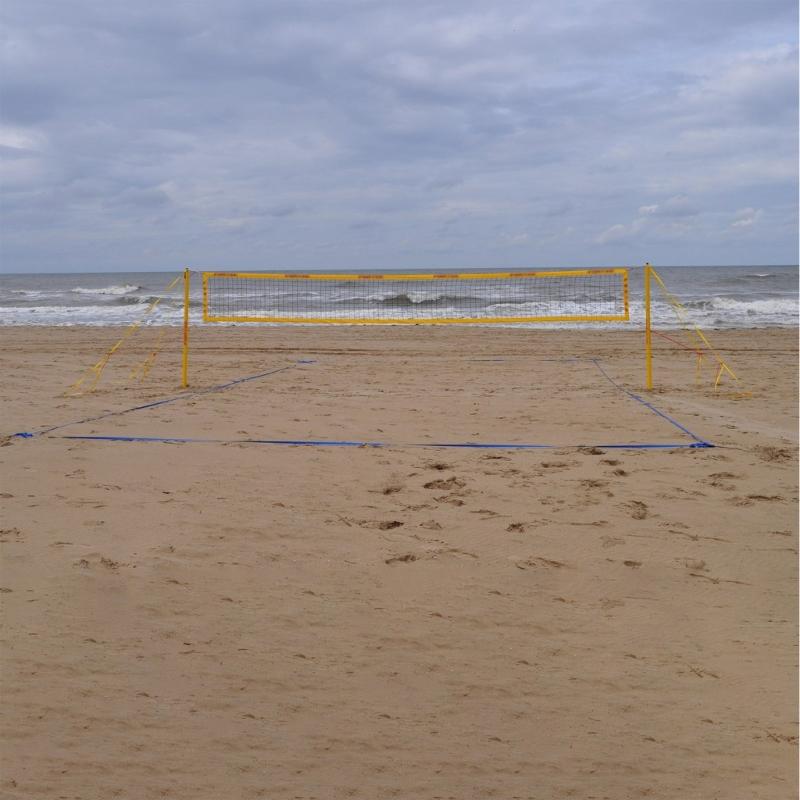 Professional Outdoor Volleyballs Courts Marker Regulable Boundaries Line With Sand Anchors Net Bag Official Size