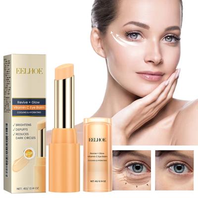 Vitamin C Augenbalsam, feuchtigkeitsspendender Augenbalsam, Entfernung von Augensäcken, Augenringe, Reduzierung feiner Linien, Anti-Schwellungen, aufhellender Augencreme-Stick