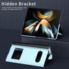 Fall Protection Folding Leather Case For Samsung Galaxy Z Fold4 Fold 4 Fold3 Fold2 Fold 3 2 5g Non -Fingerprint Protective Cover