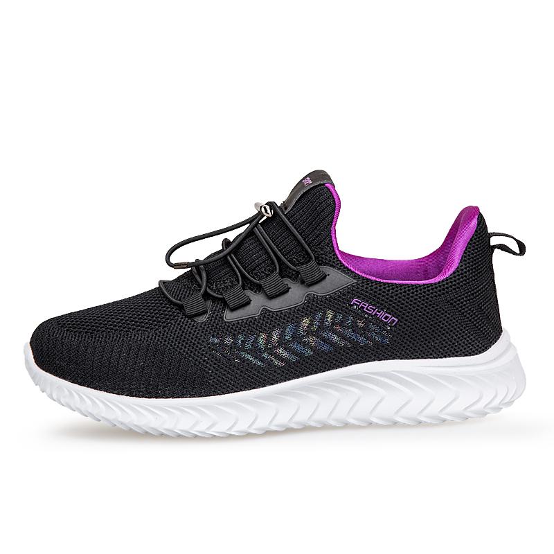 fashion 2024 New Fashion Autumn Winter Women's Shoes Sports Casual Shoes Flying Woven Mesh Flat Bottom Lace-up Sneakers Free Shipping
