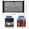2 Pack Small Cargo Net Pocket Storage Mesh Net Elastic Automotive Cargo Nets Storage Pouch For Car Trunk Net, RV, Boat Storage Mesh Pocket Net With 8