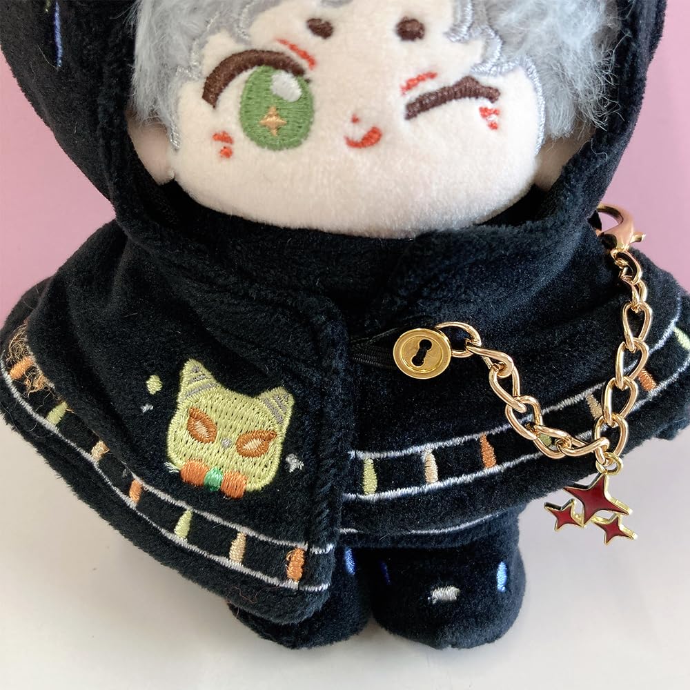 Egyptian God Plush Clothes [Poncho, Hoodie, and Shoes Set] for 10cm Bastet Plush Clothes Kigurumi Accessories Otaku Doll Mascot Kpopdoll Costume