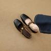 Soft Sheepskin~ Retro Mary Jane Shoes for Women's 2025 Spring and Summer New Shallow Single Shoes Flat Bottom One-word Buckle Small Leather Shoes