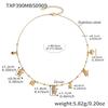 Qiong Yao Zirconia Cat Bell Pendant Necklace & Bracelet DIY Set - Stainless Steel