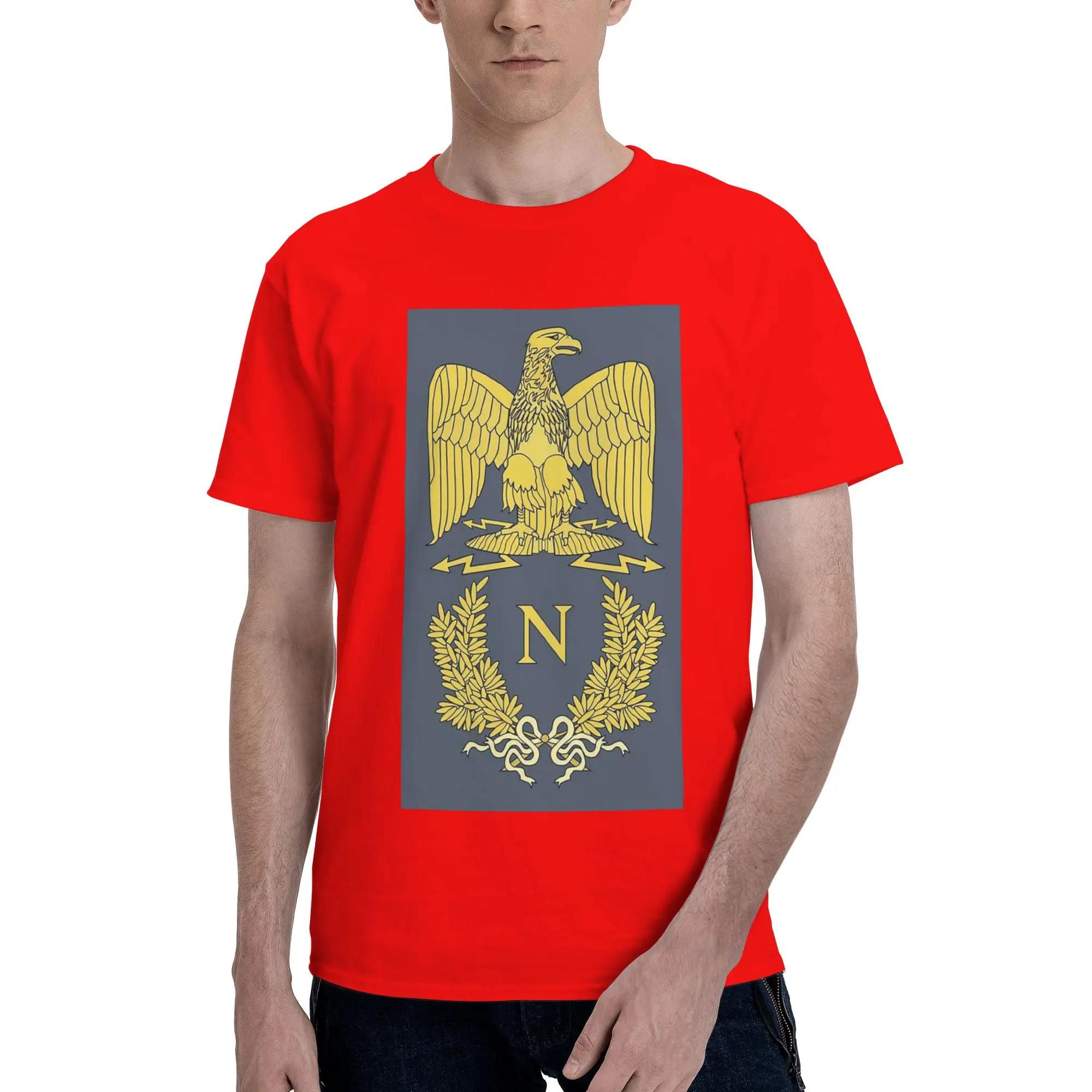 Napoleon Bonaparte Emlem Men TShirt Plus Size T Shirts Mens Round Neck Cotton Tees Short Summer Male S