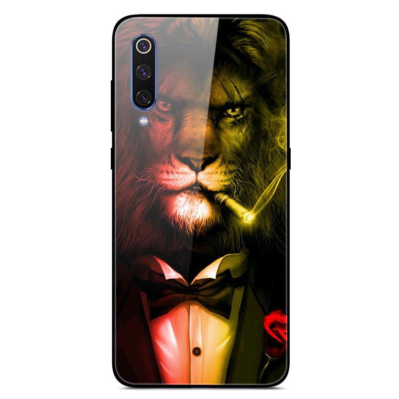 For Xiaomi Mi 9 Mi9 SE Tempered Glass Case Hard Cover Phone Case For Xiaomi Mi 9 SE Mi9 T 9T Pro Cases Redmi Note 9S 9 S Cover