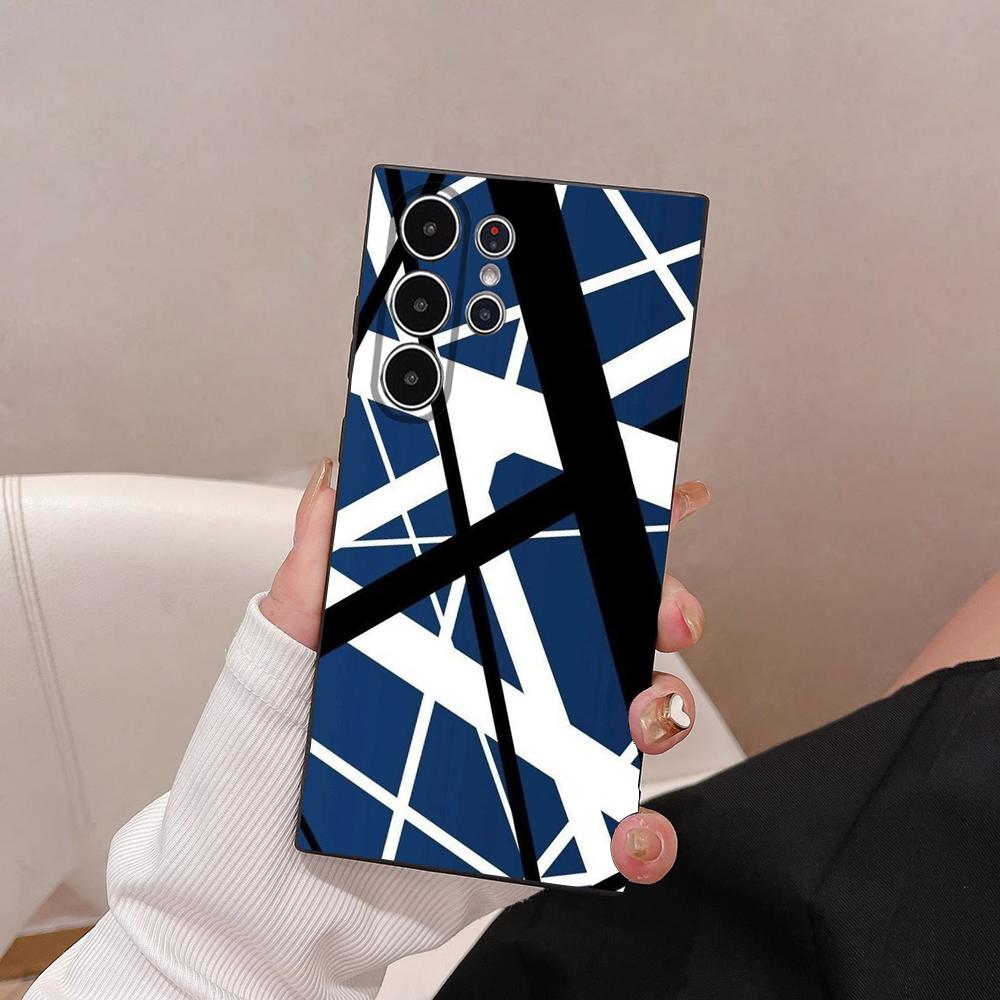 E-Evh Guitar Pattern Phone Case For Samsung Galaxy S25 S24 S22 S23 Ultra S21 S20 Plus 5G Frosted Non-Slip Full Cover Soft Case