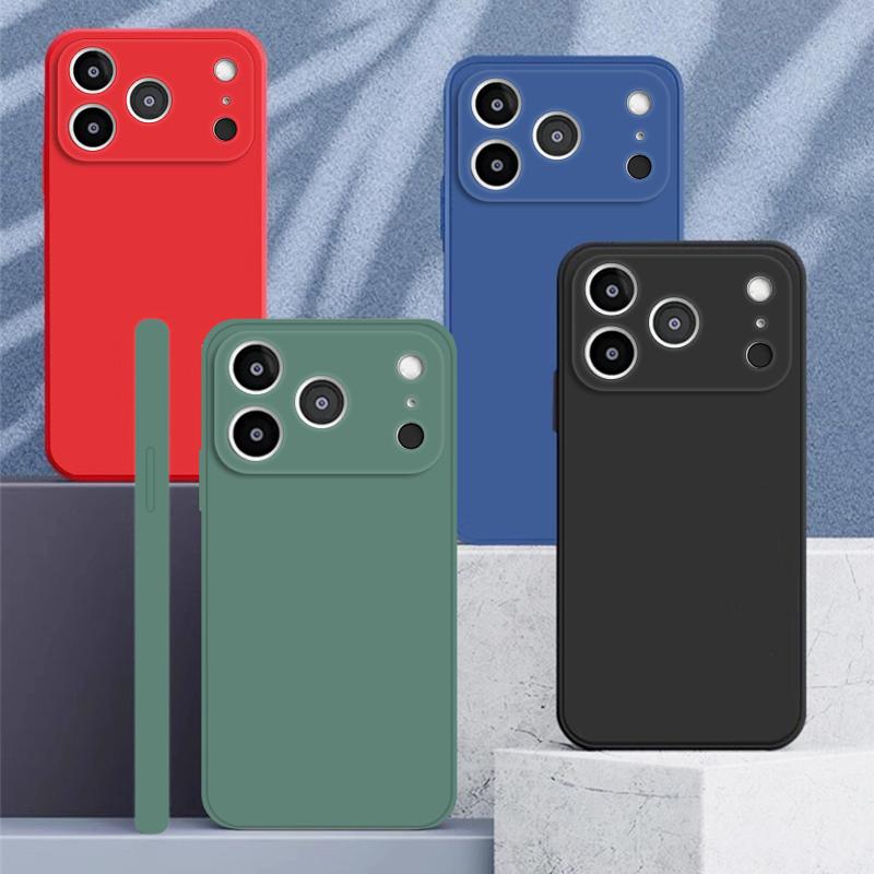 For iPhone 17 Pro Max Case iPhone 17 16 15 14 13 12 11 Pro Max Cover Matte Silicone Protective Phone Cases For iPhone 17 Air