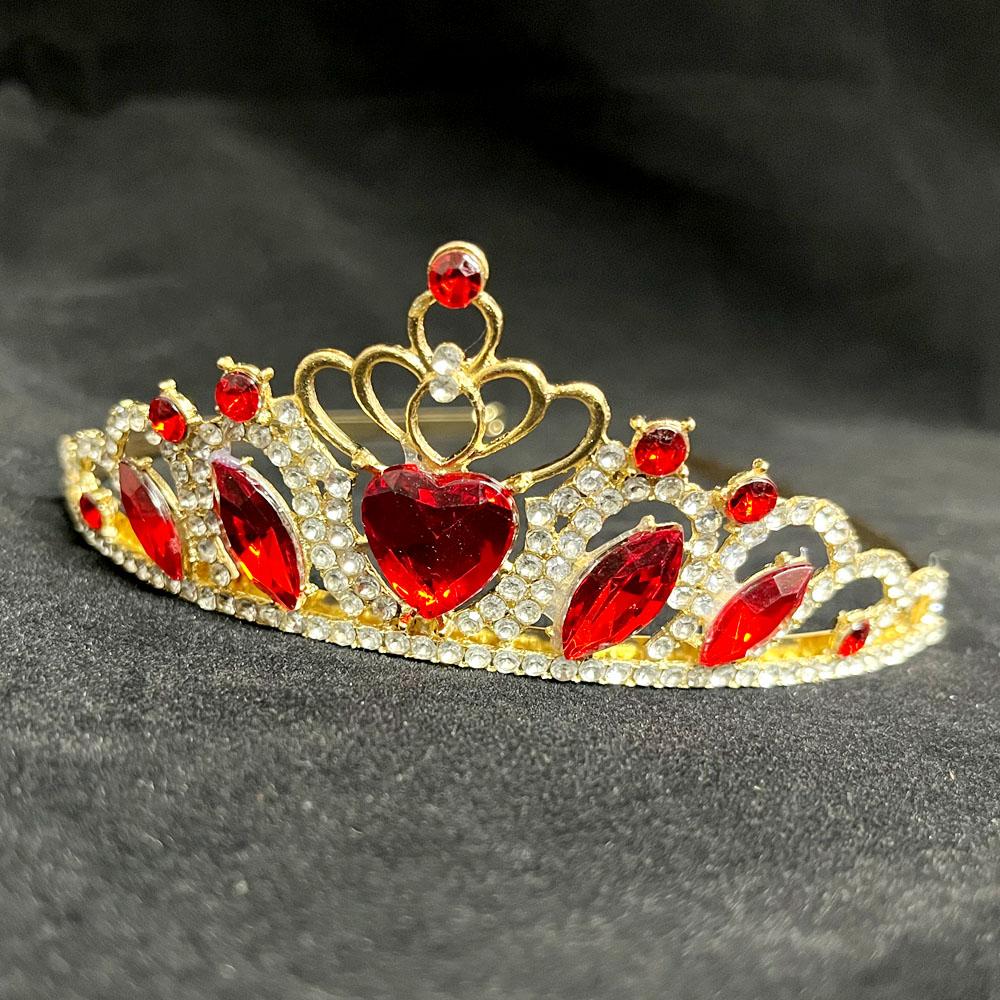 1pc Elegant Princess Bride Crystal Crown Rhinestone Wedding Tiara for Prom Special Events Children's Hair Zircon Accessories