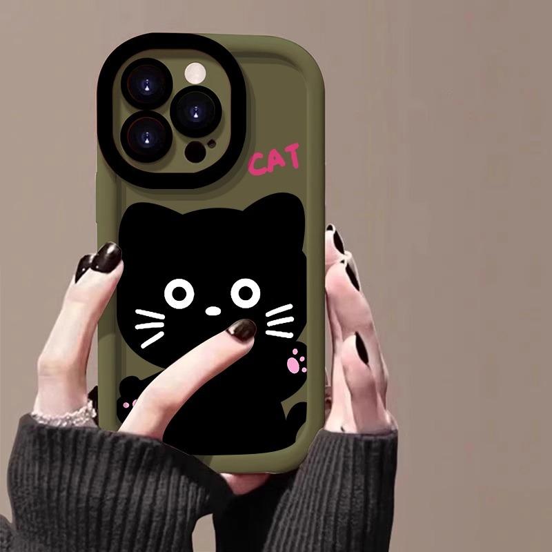Apple 16promax Mobile Phone Case New Painted IPhone 15pro Skin Feeling Puff 14