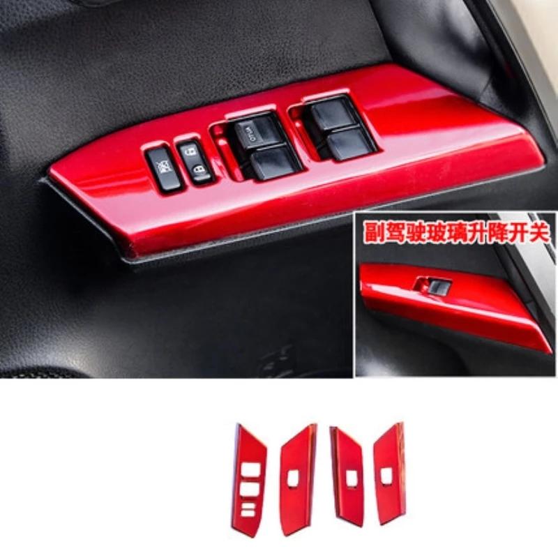 For Toyota RAV4 RAV 4 2016 2017 2018 Door Window Switch Button Cover Inner Bowl Frame Trims ABS Interior Car Styling Accessories