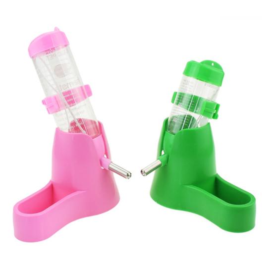 80ml/120ml Hamster Futterspender Große Kapazität Tropfsicherer Kunststoff 2 in 1 Auto Spender Wasserspender Futterbehälter Haustierbedarf