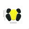 5 Pieces Shoulder Elbow Back Protectors ShockAbsorbing Motorcycle Pad Set Breathable Motorbike